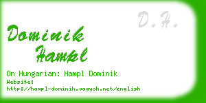 dominik hampl business card
